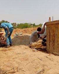 Construction d'un puits